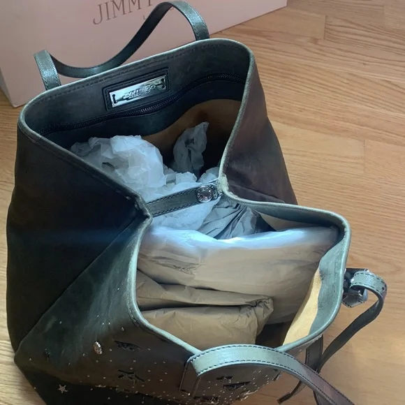 Jimmy choo zodiac sign star studs leather tote 2 ways! - Picture 11 of 11